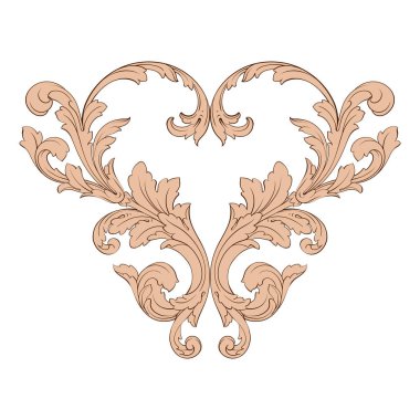 Klasik Barok süsleme vektör 