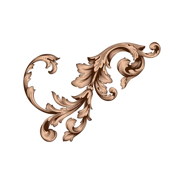 Vector clásico ornamento barroco — Vector de stock