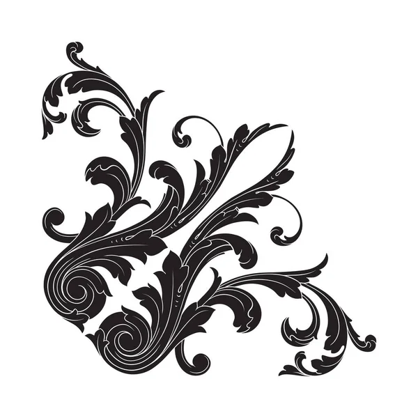 Baroque ornament decoration element. — Stock Vector