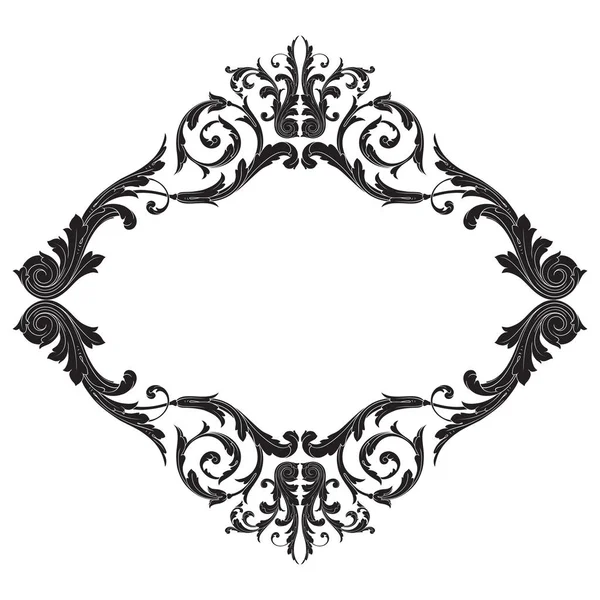 Baroque ornament decoration element. — Stock Vector