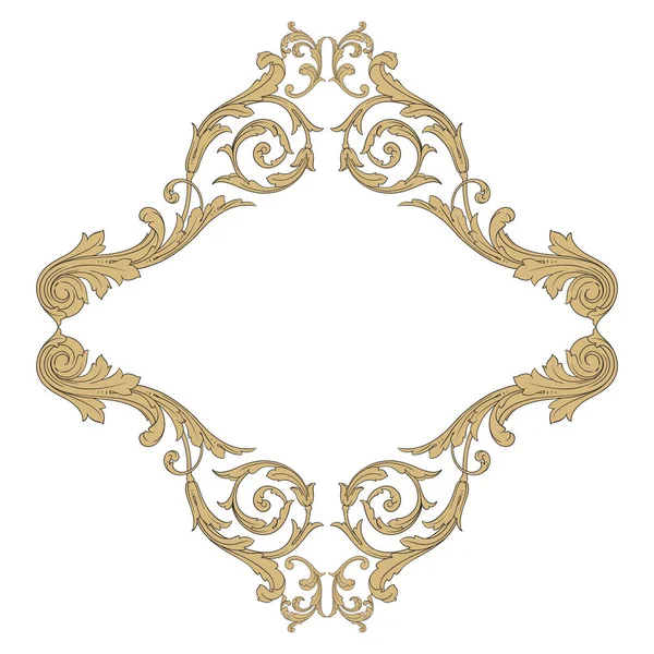 Ornement baroque élément de décoration . — Image vectorielle