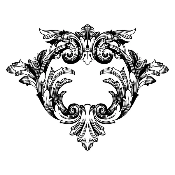 Vecteur baroque d'éléments vintage pour le design . — Image vectorielle