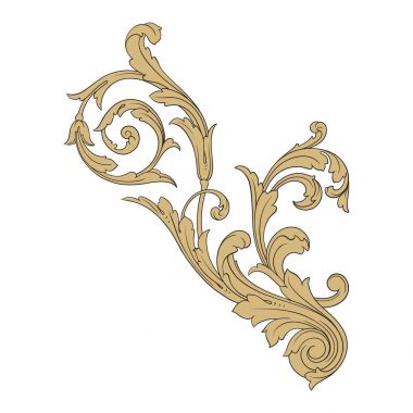 Viktorya tarzı Barok süsleme vektör