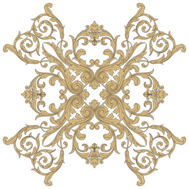 Viktorya tarzı Barok süsleme vektör