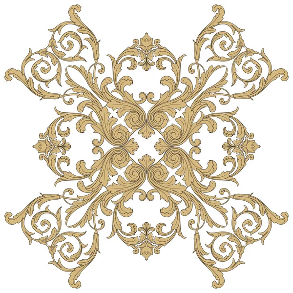 Vector baroque ornament in victorian style — Stock Vector