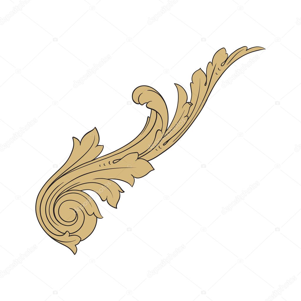 Vector baroque ornament in victorian style — Stock Vector © AcantStudio Vector baroque ornament in victorian style — Stock Vector © AcantStudio