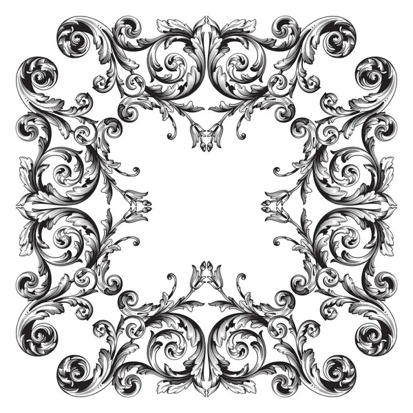 Ornement baroque vectoriel de style victorien — Image vectorielle