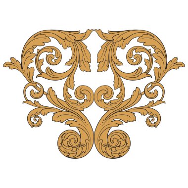 Viktorya tarzı Barok süsleme vektör