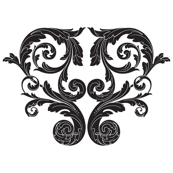 Ornamento barocco vettoriale in stile vittoriano — Vettoriale Stock