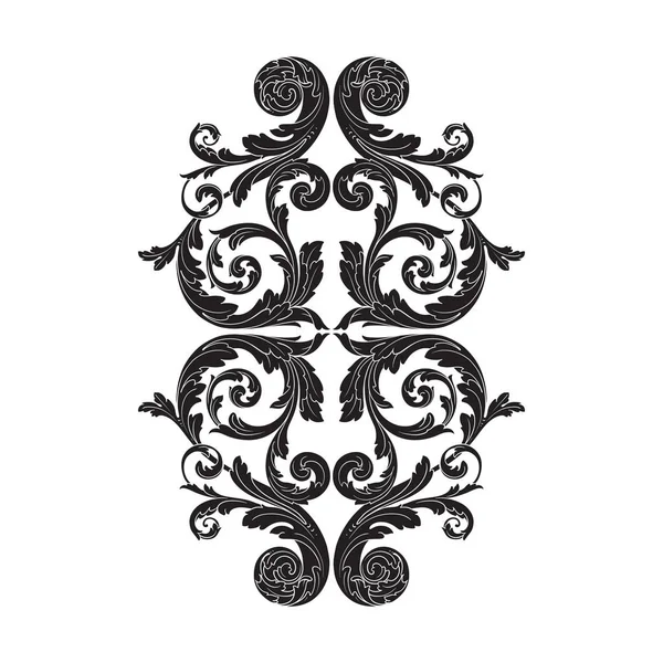 Barokowy ornament wektor w stylu wiktoriańskim — Wektor stockowy