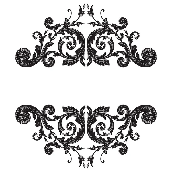 Ornamento barroco vetorial em estilo vitoriano — Vetor de Stock