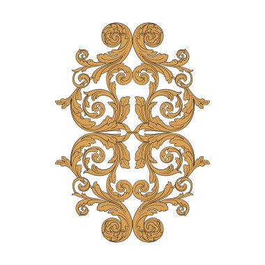 Viktorya tarzı Barok süsleme vektör