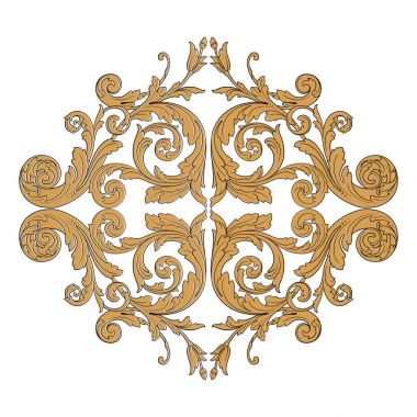 Viktorya tarzı Barok süsleme vektör