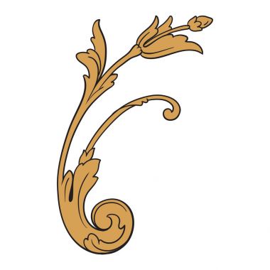 Viktorya tarzı Barok süsleme vektör