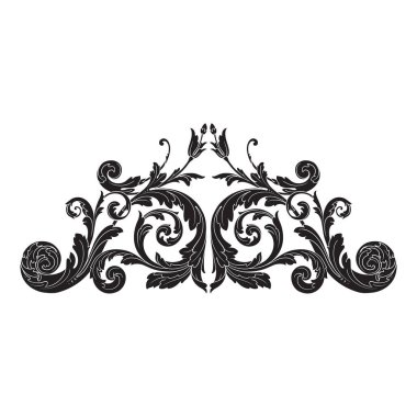 Viktorya tarzı Barok süsleme vektör