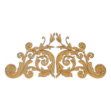 Viktorya tarzı Barok süsleme vektör