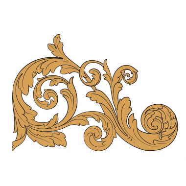 Viktorya tarzı Barok süsleme vektör