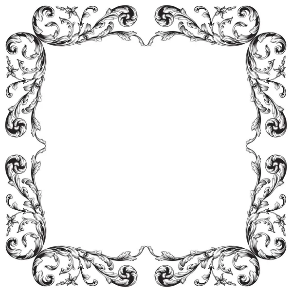 Viktorya tarzı Barok süsleme vektör