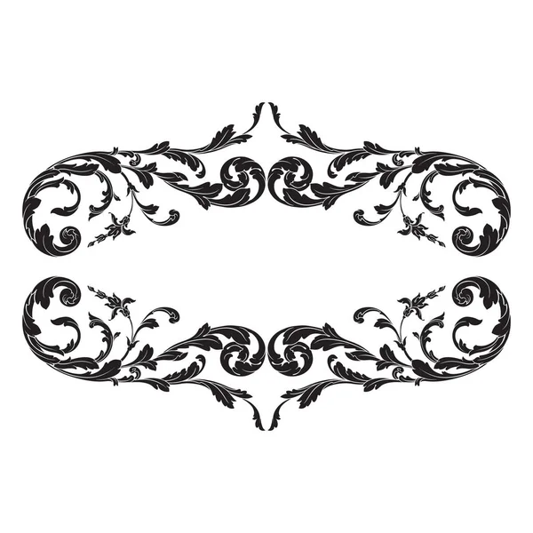 Векторное барочное украшение в викторианском стиле — стоковый вектор