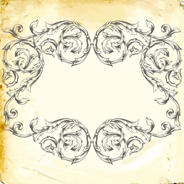 Vecteur baroque d'éléments vintage pour le design . — Image vectorielle