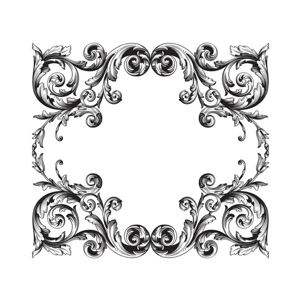 Ornement baroque vectoriel de style victorien — Image vectorielle