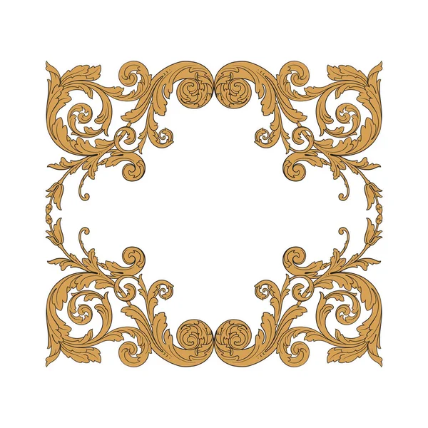 Ornamento barroco vetorial em estilo vitoriano — Vetor de Stock