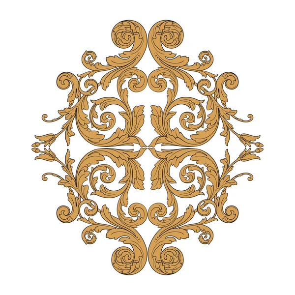 Vector baroque ornament in victorian style — Stock Vector