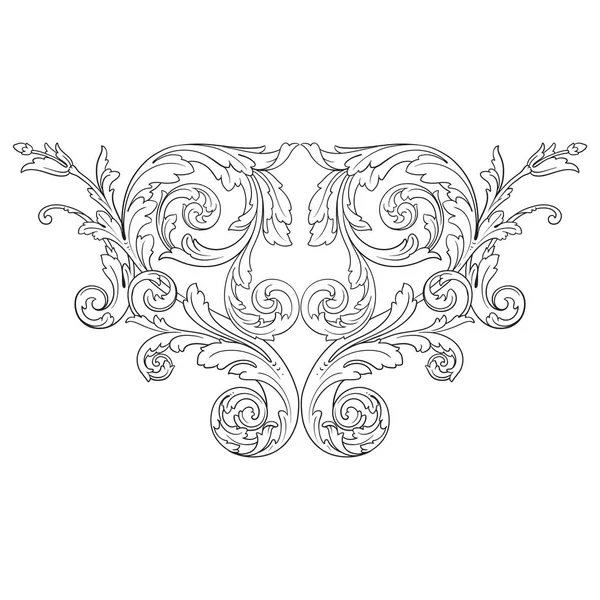 Ornement baroque vectoriel de style victorien — Image vectorielle