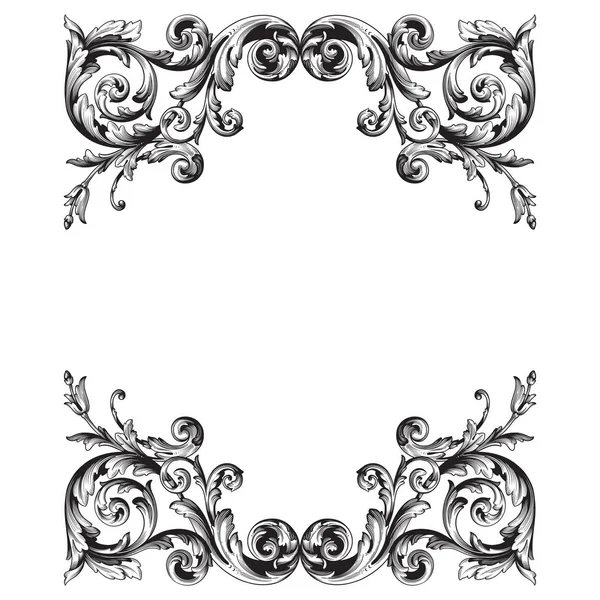 Vektor-Barockornament im viktorianischen Stil — Stockvektor
