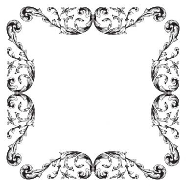 Viktorya tarzı Barok süsleme vektör