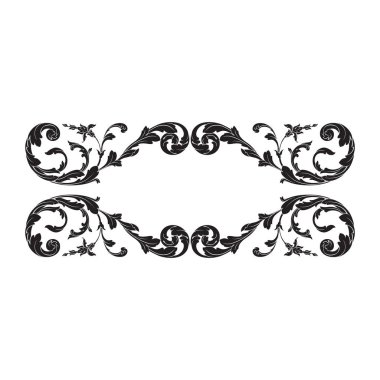 Viktorya tarzı Barok süsleme vektör