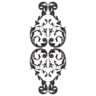Viktorya tarzı Barok süsleme vektör
