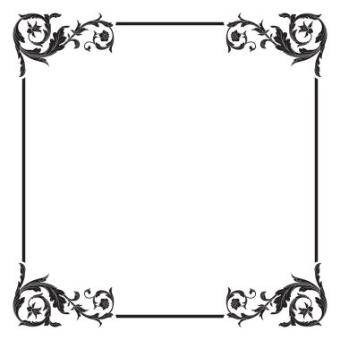 Viktorya tarzı Barok süsleme vektör