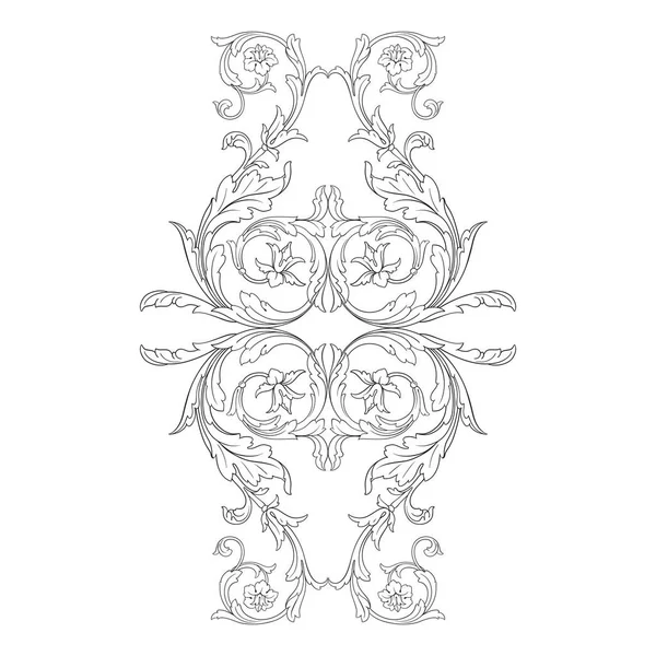 Ornement baroque vectoriel de style victorien — Image vectorielle