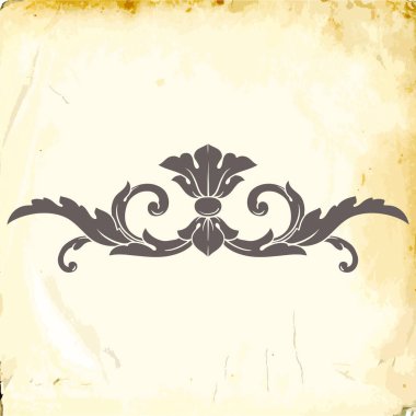 Tasarım için vintage elementlerin vektör barok 'u. 