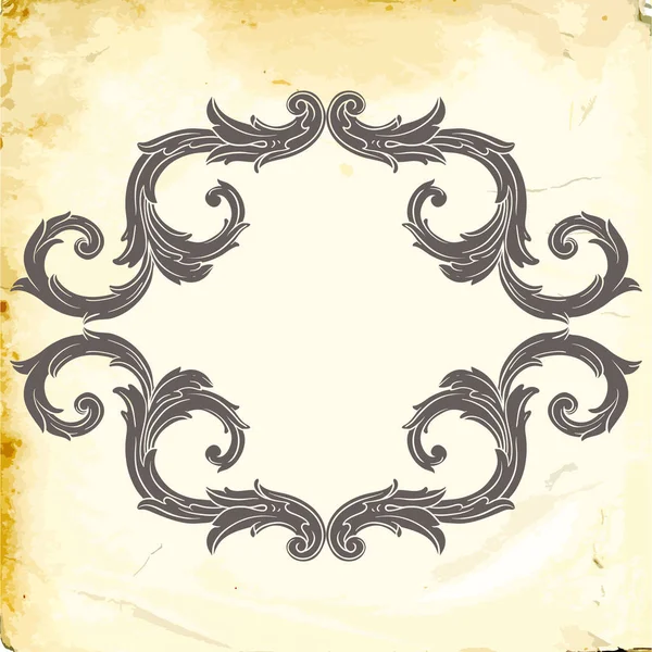 Tasarım için vintage elementlerin vektör barok 'u. 