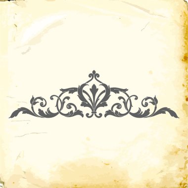 Tasarım için vintage elementlerin vektör barok 'u. 