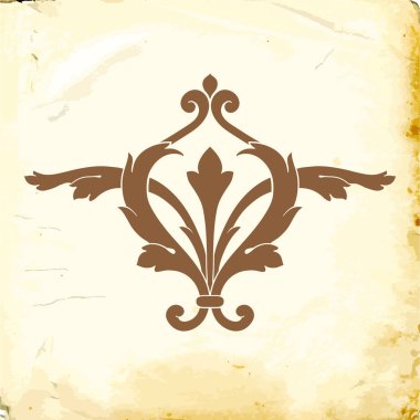 Tasarım için vintage elementlerin vektör barok 'u. 