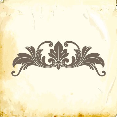 Tasarım için vintage elementlerin vektör barok 'u. 