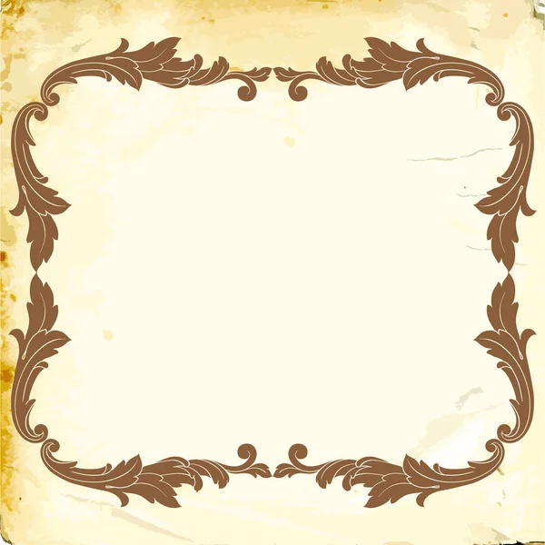 Tasarım için vintage elementlerin vektör barok 'u. 