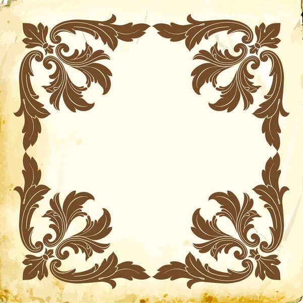 Vecteur baroque d'éléments vintage pour le design . — Image vectorielle