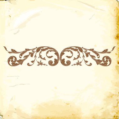 Tasarım için vintage elementlerin vektör barok 'u. 