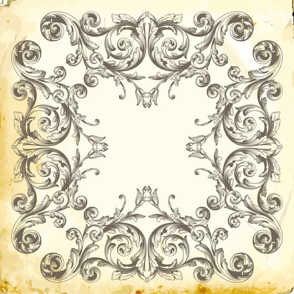 Vector barroco de elementos vintage para el diseño . — Archivo Imágenes Vectoriales