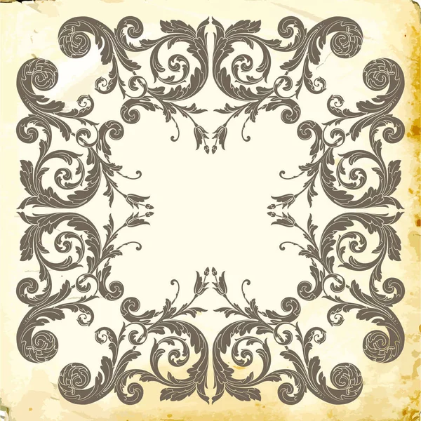 Vettoriale barocco di elementi vintage per il design . — Vettoriale Stock