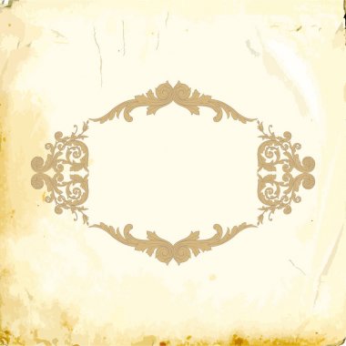 Tasarım için vintage elementlerin vektör barok 'u. 