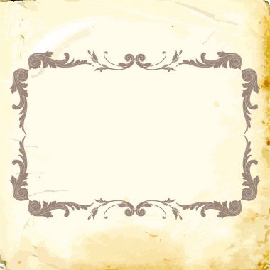 Tasarım için vintage elementlerin vektör barok 'u. 