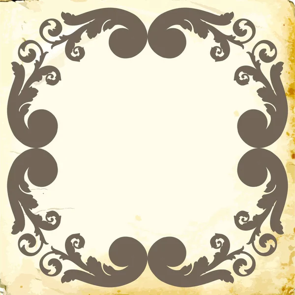 Vector baroque of vintage elements for design. — Stock Vector