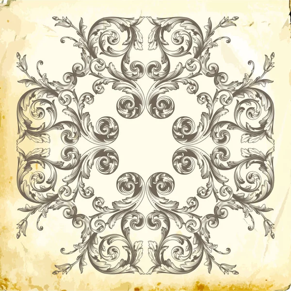 Векторний бароко вінтажних елементів для дизайну . — стоковий вектор