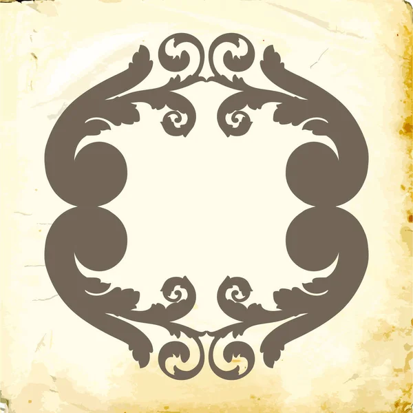 Tasarım için vintage elementlerin vektör barok 'u. 