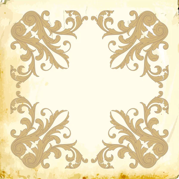 Vecteur baroque d'éléments vintage pour le design . — Image vectorielle